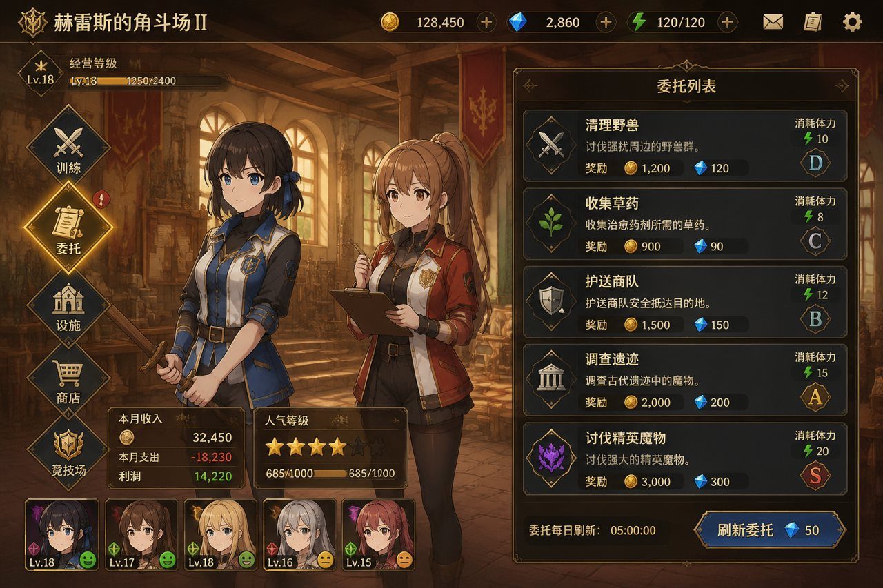赫雷斯的角斗场Ⅱ 委托玩法 详情图 5