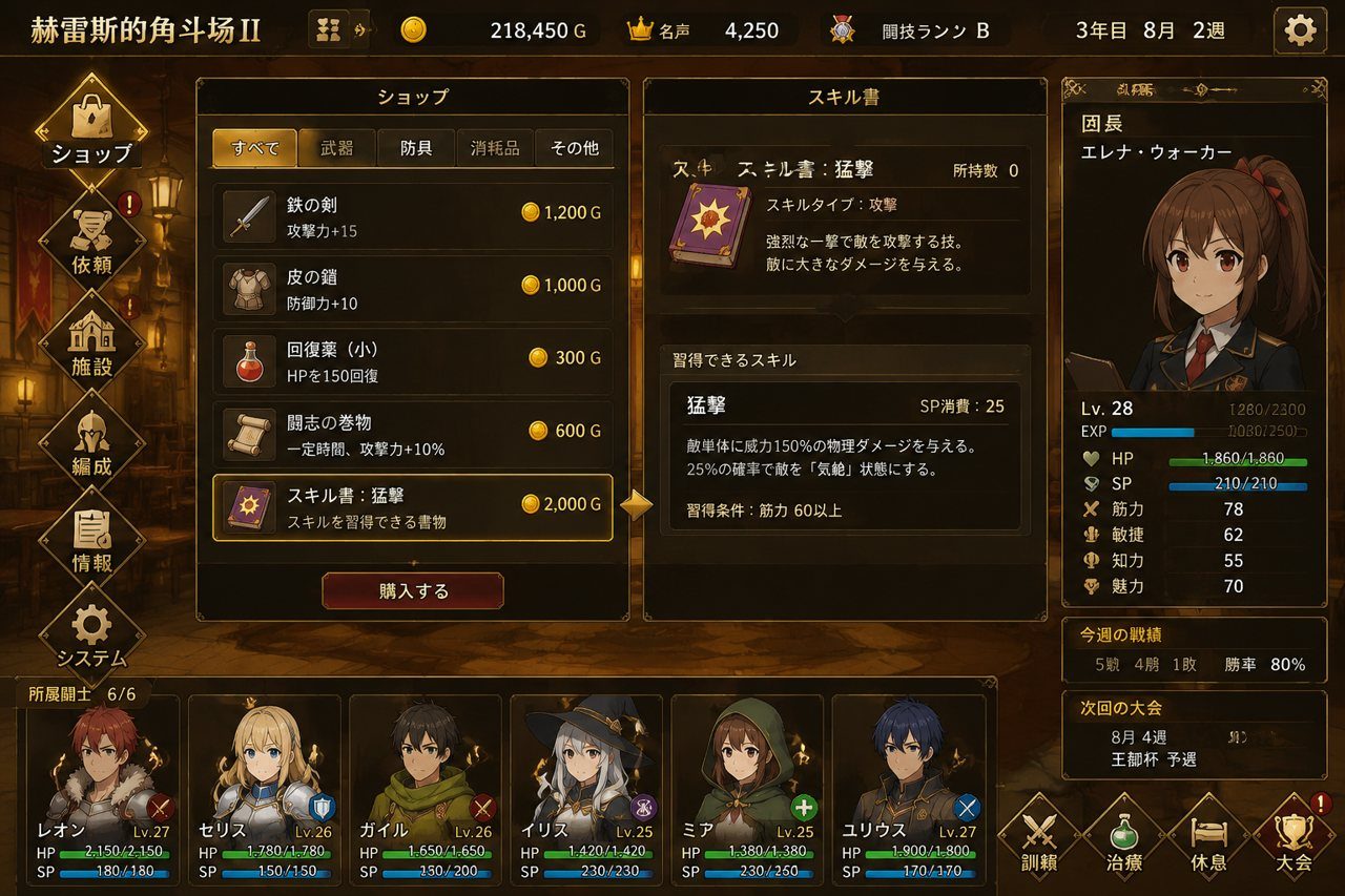 赫雷斯的角斗场Ⅱ 操作界面 专题图 4